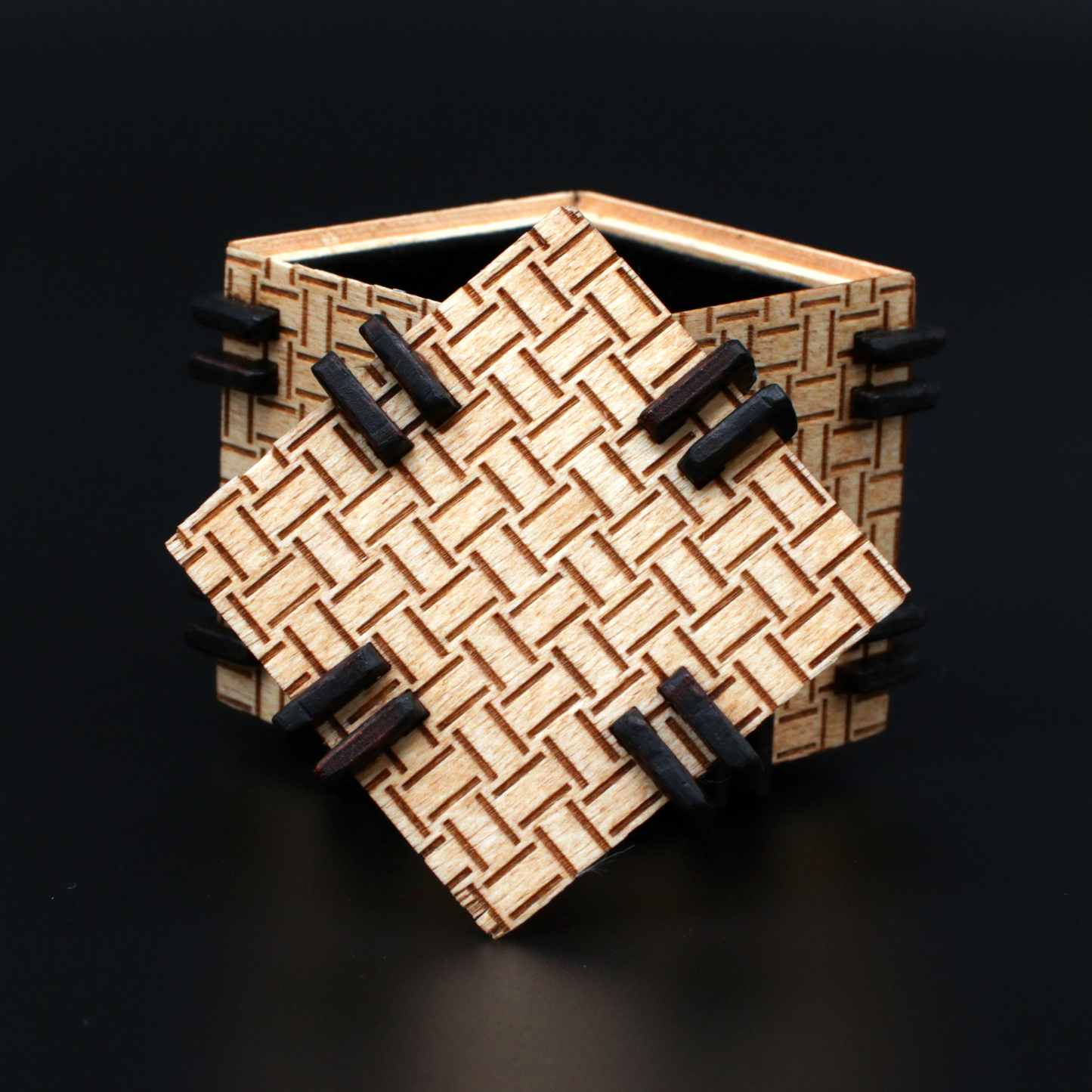 Unique Engraved Wood Box - 2 Inches