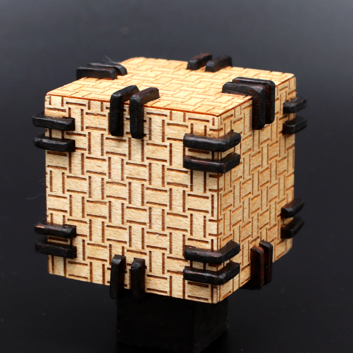 Unique Engraved Wood Box - 2 Inches
