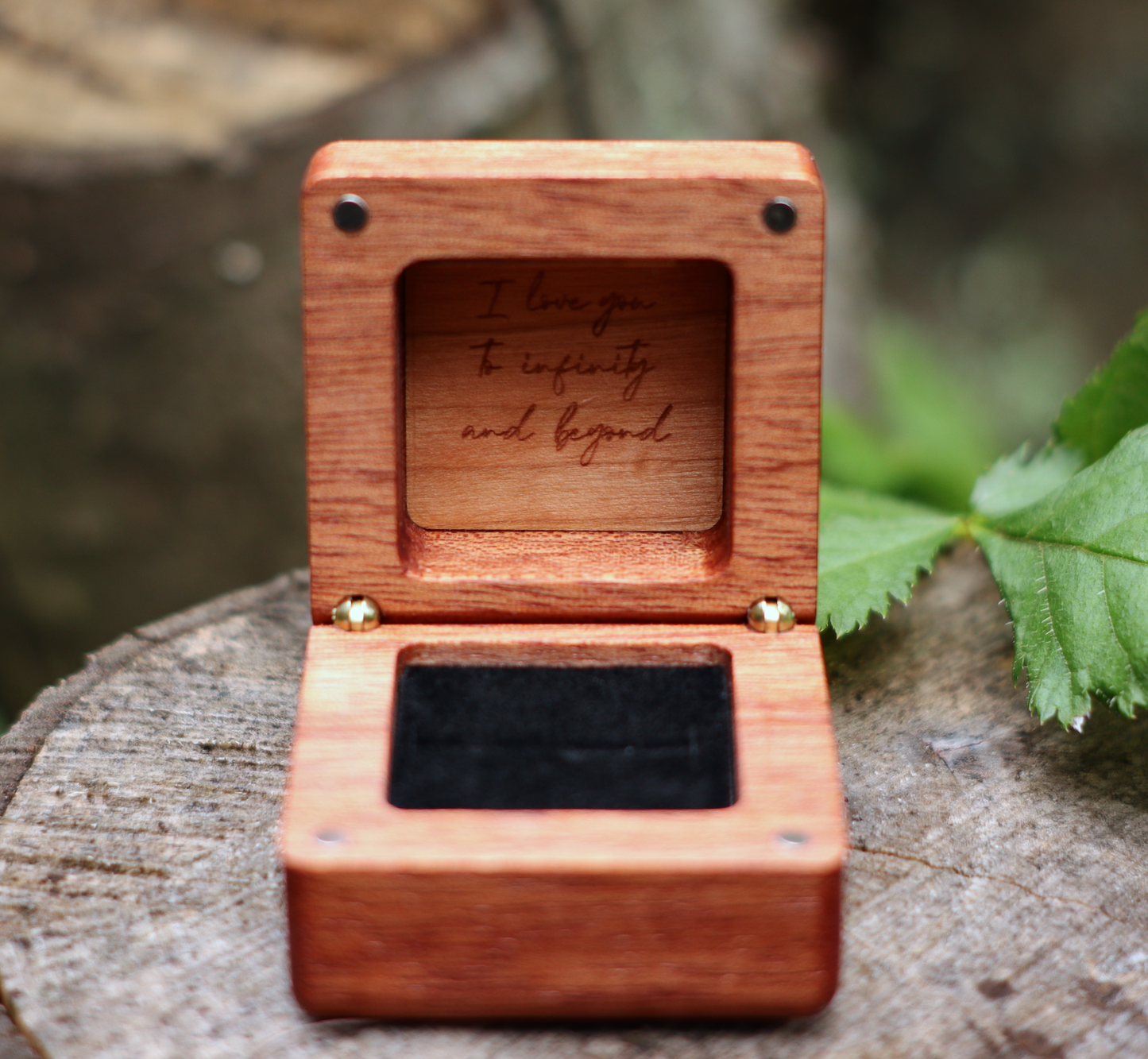 Ring Box - Mahogany with Maple Inlay