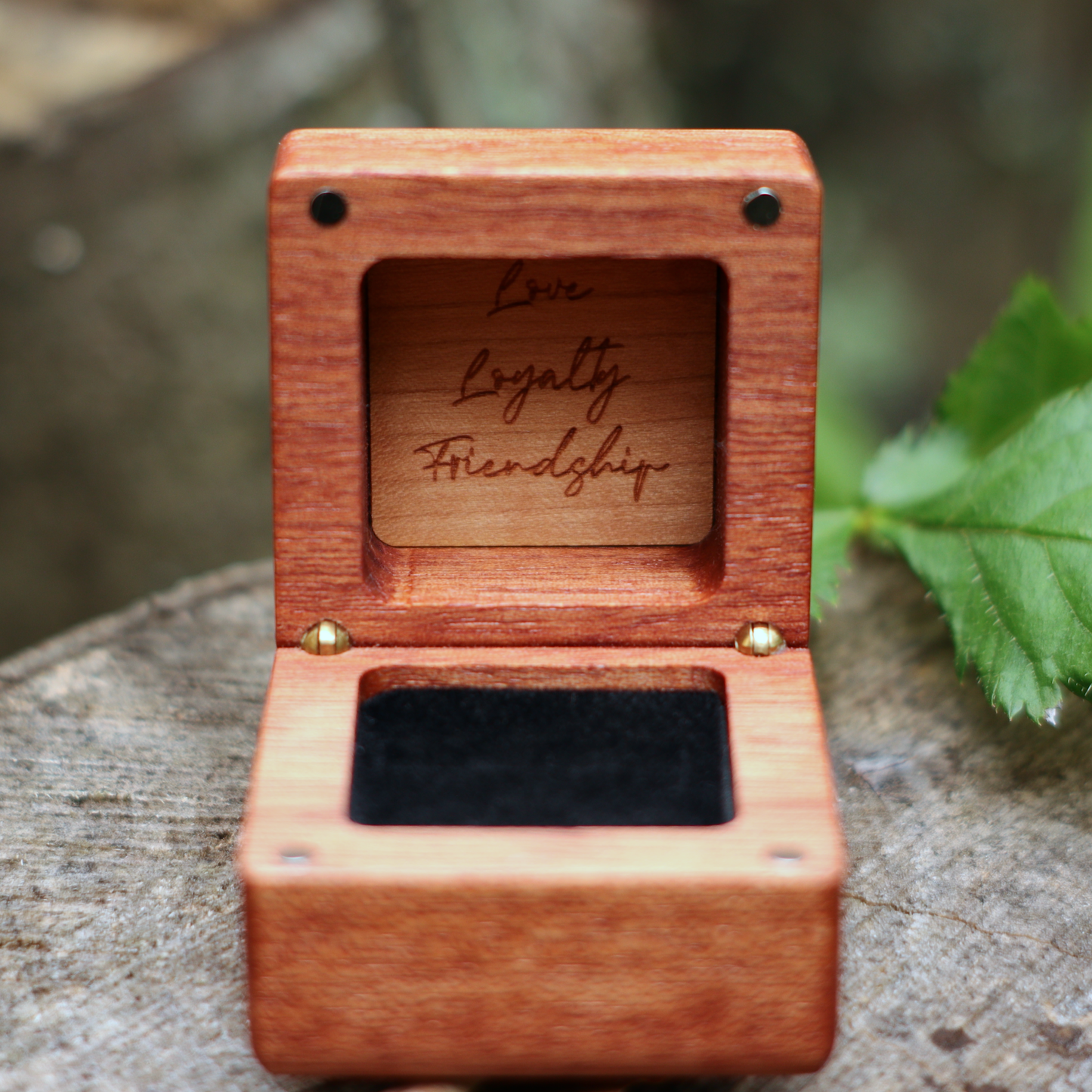 Ring Box - Mahogany with Maple Inlay