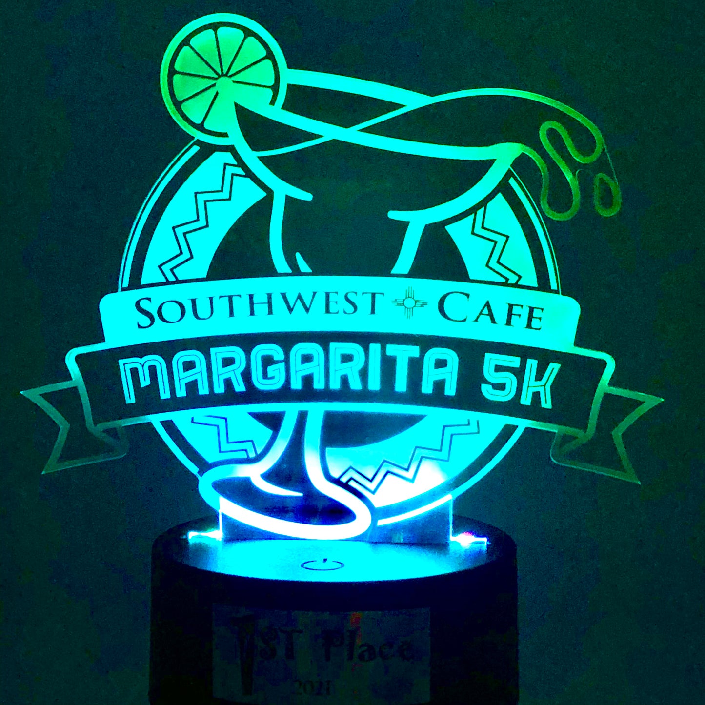 Southwest Cafe Margarita 5k  - Acrylic light up Awards